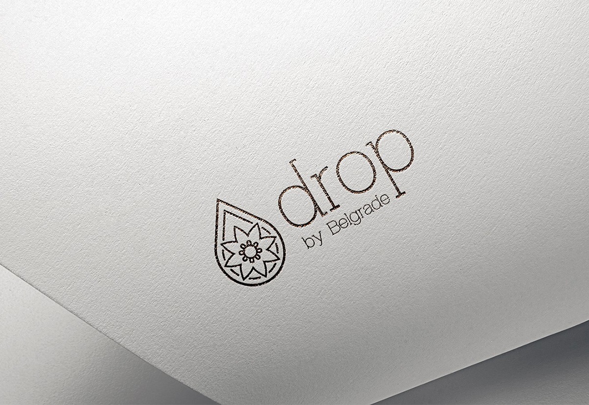 Logo dizajn za Drop by Belgrade kozmeticki salon